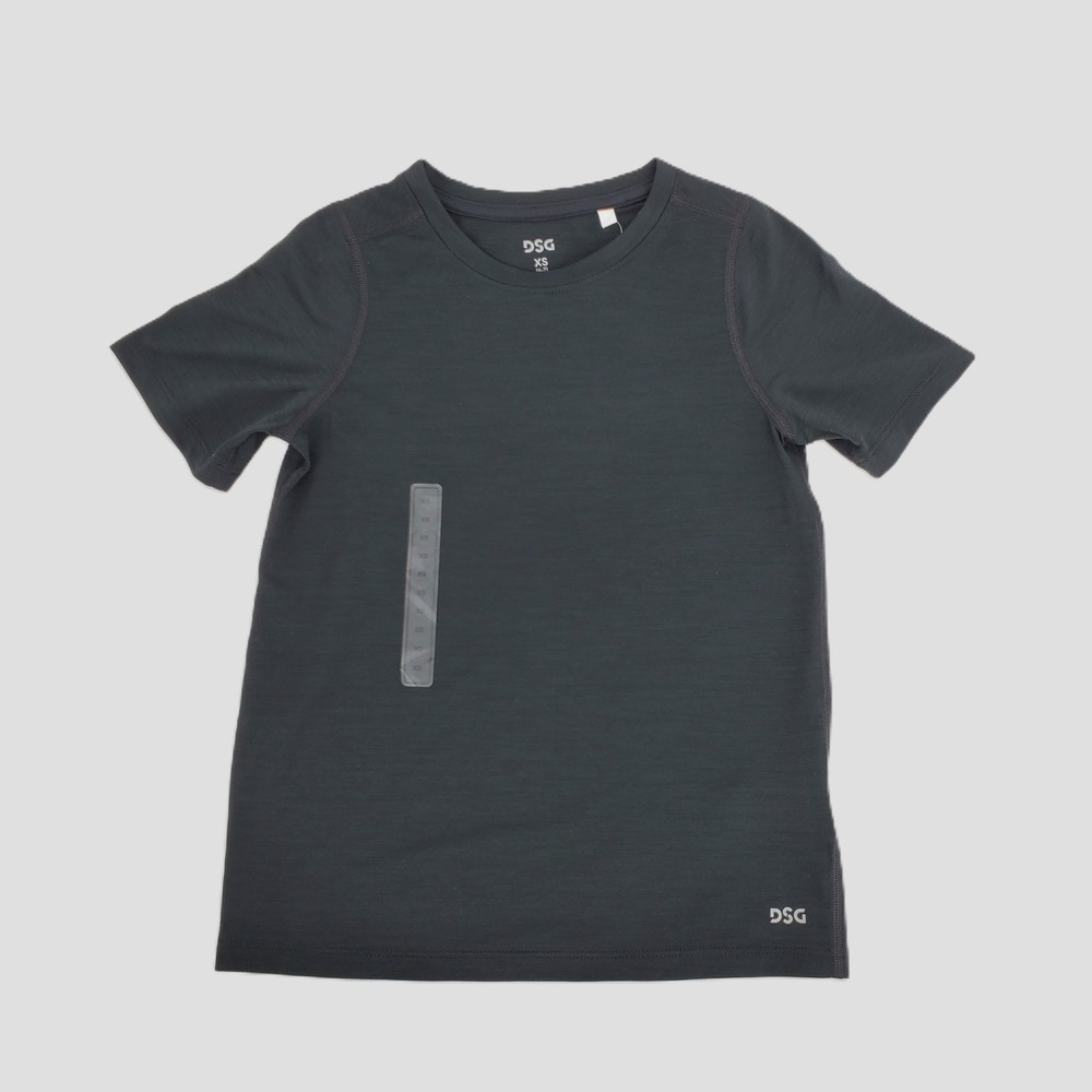 DSG‎ Boys XS 6-7 Movement Tee Pure Black Moisture Wicking Lightweight Athletic
